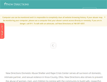 Tablet Screenshot of newdirectionsshelter.org